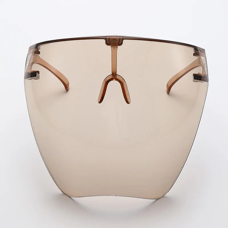 Full Face Sunglasses Mask Women Men Protective Faceshield Glasses Goggles Covered Spherical Lens Anti-Spray Cycling Sunglasse