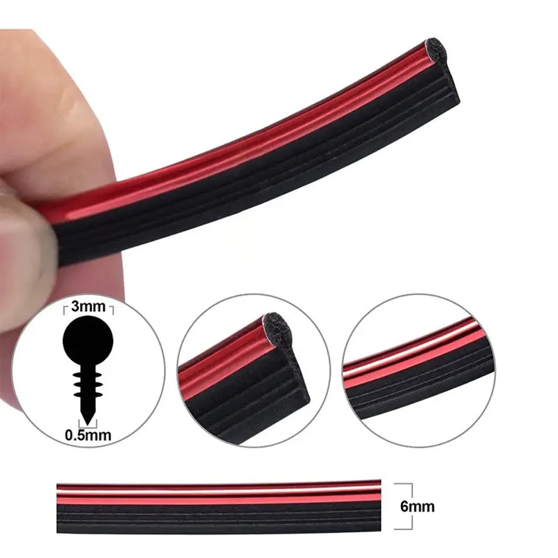 5M Universal Car Moulding Decoration Strips - Flexible Interior Trim for Dashboard Doors & Panels - DIY Auto Styling Upgrade 