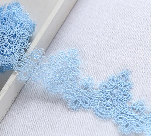 Width:6cm (2.40") High Quality DIY Pendant Handmade Clothing Lace Accessories Water Soluble Embroidery Lace Trims (ss-363) - 