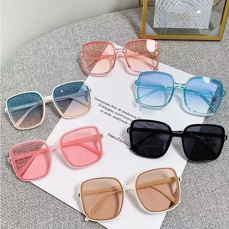 Square Sunglasses for Women Men Brand Designer Vintage Random Model Trendy Glasses Gradient Party Shades Eyewear UV400