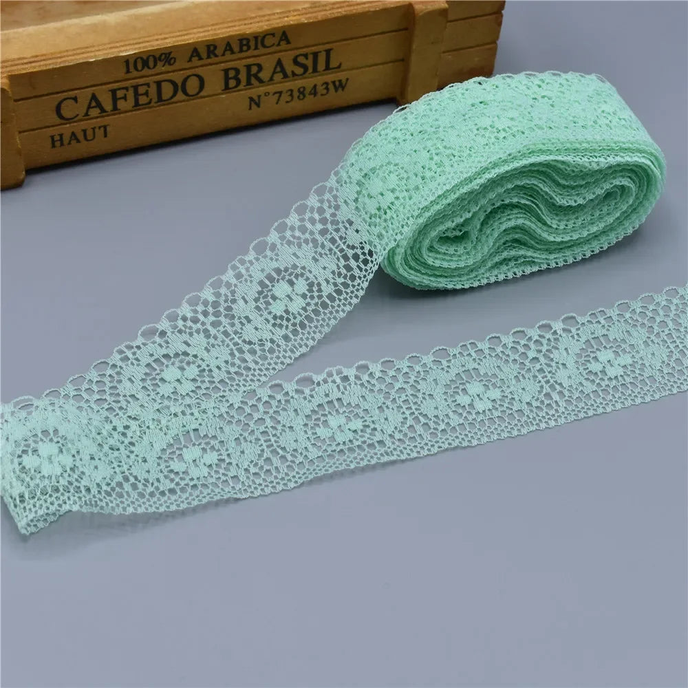 Lace Trim, 10 Yards High Quality Lace Tape, 40MM Wide Embroidered Trim for Sewing, DIY Crafts, Scrapbooking Projects, Gift Wr