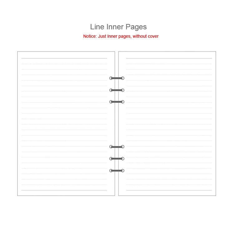 A5 A6A7 45 Sheets Loose Leaf Notebook Refill Spiral Binder Inner Page Weekly Monthly To Do Line Dot Grid Inside Paper Station