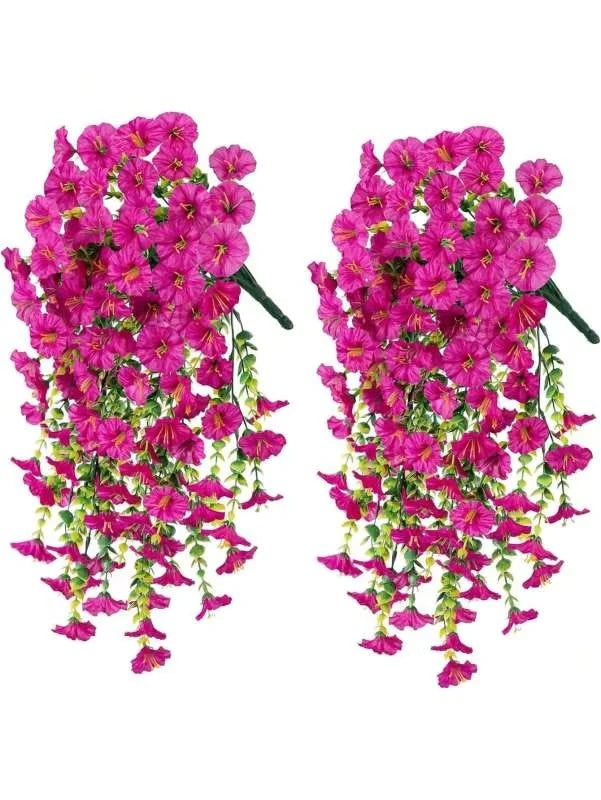Artificial Flowers Vine Morning Glory Wedding Wreath Home Room Valentine's Decor Outdoor Yard Pretty Hanging Arch DIY Gift Pr