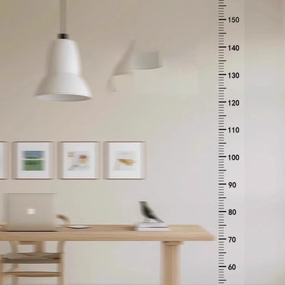 2m Wall Height Measurement Card - Easy-to-Read Durable PC Material Writeable & Removable Ideal for Room Decor Wall Decoration