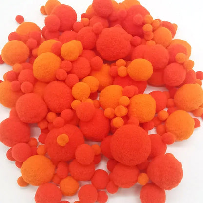 8-30mm Pom poms Multi-Colored Pompoms Soft Fluffy Puff Pompom Balls for Kid DIY Creative Craft Wedding Decor Sewing Supplies 