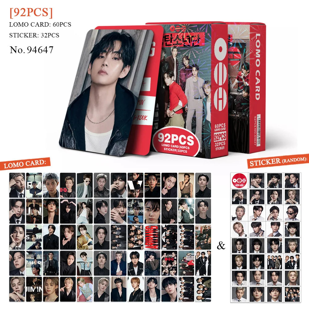 92 Single Small Card New Album Fan Support Photo Cards, Greeting Cards, Journal Stickers, LOMO Card Collectible Gift - YELLOW