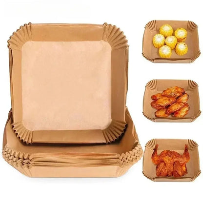 50pcs/100pcs Air Fryer Paper Cup Cake Mold Special Paper for Air Fryer Baking Oil-proof Oil-absorbing Paper for Household - 5