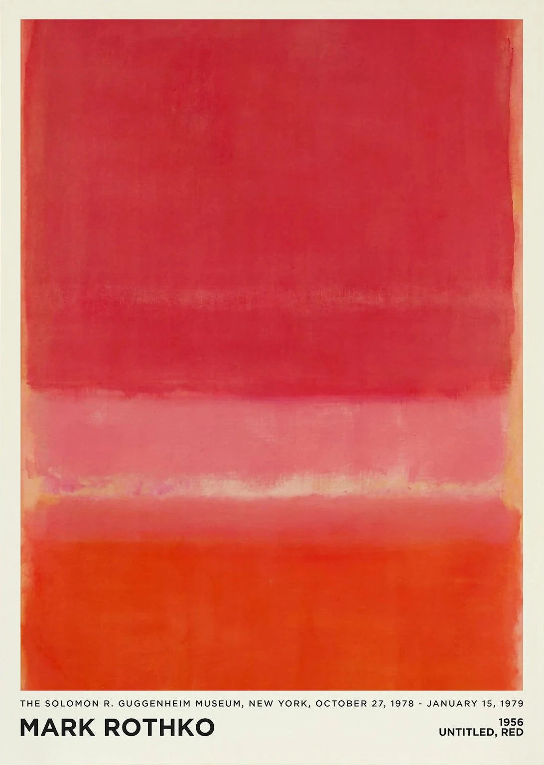Vintage Minimalist Mark Rothko Canvas Painting Modern Exhibition Poster and Picture Print for Living Room Wall Art Home Decor