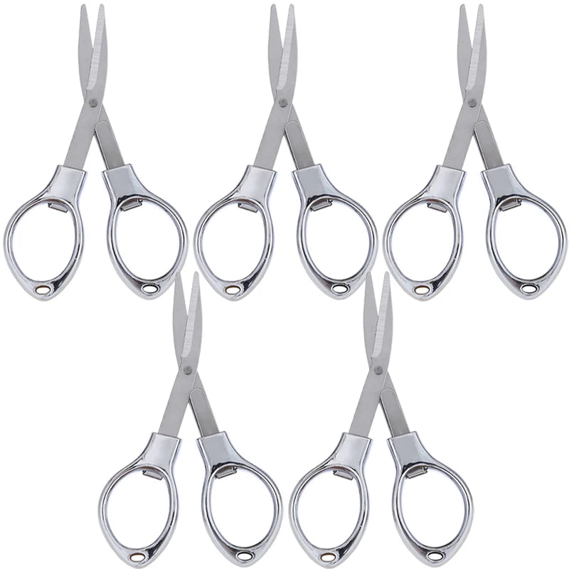 Foldable Stainless Steel Vintage Scissors Sewing Fabric Cutter Embroidery Cute Scissors Tailor Scissor Thread Sewing Tools NE