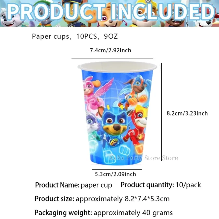PAW Patrol Birthday Party Decor Tableware Tablecloth Plates Cup Balloons Baby Shower PAW Patrol Party Supplies Kids Favors Gifts
