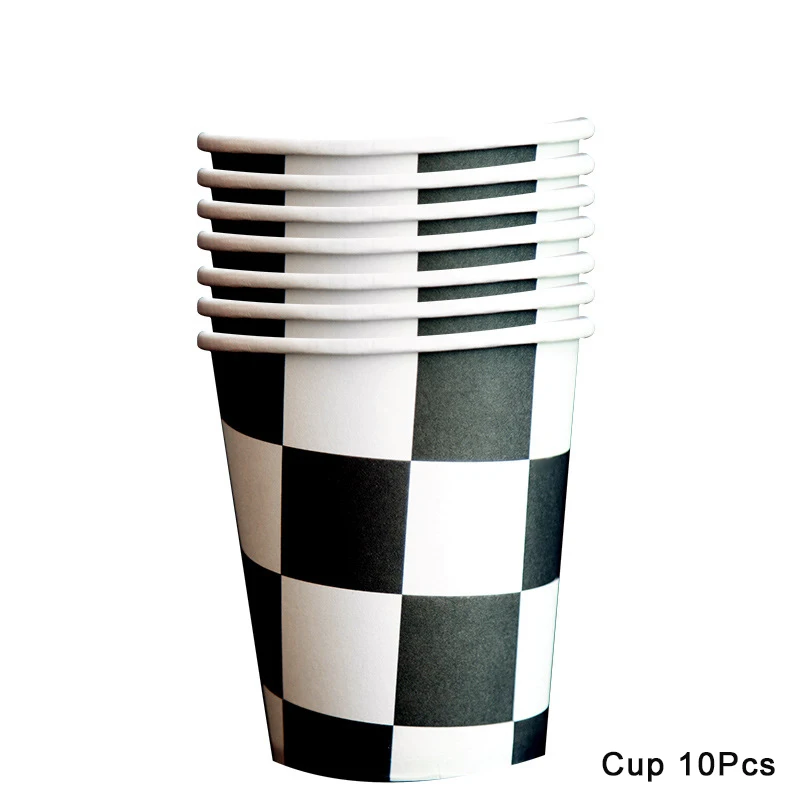 Checkered Cup10pcs