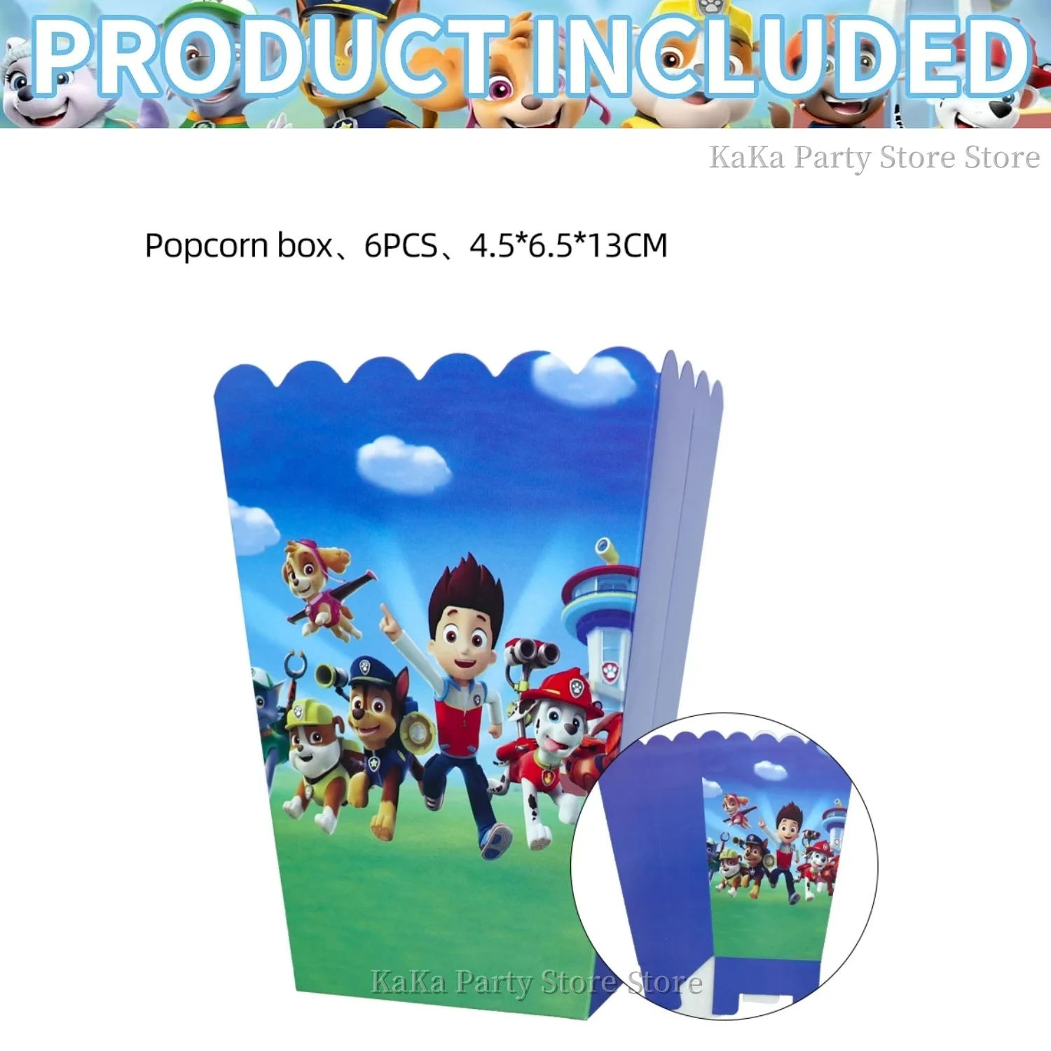 Popcorn box-6pcs