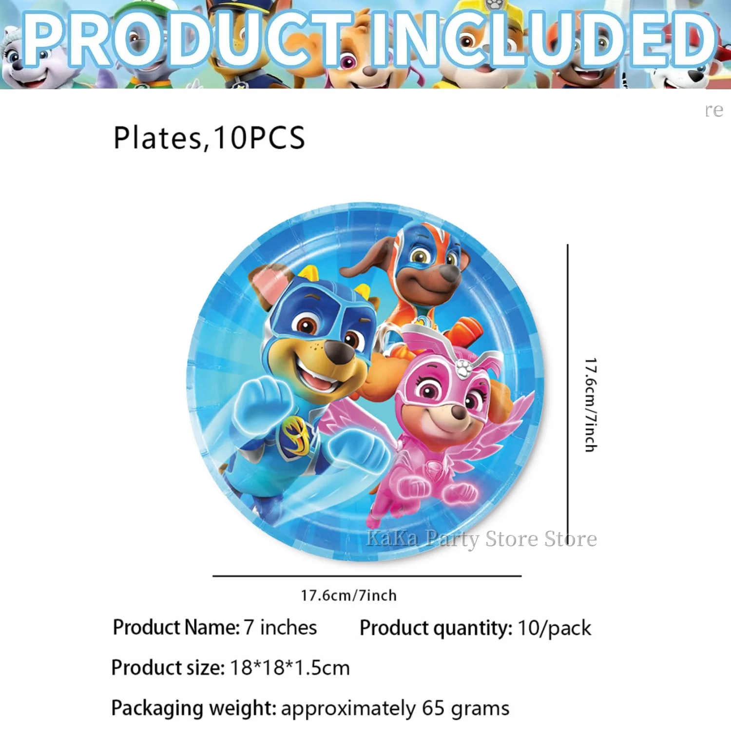 7 inch Plate-10pcs