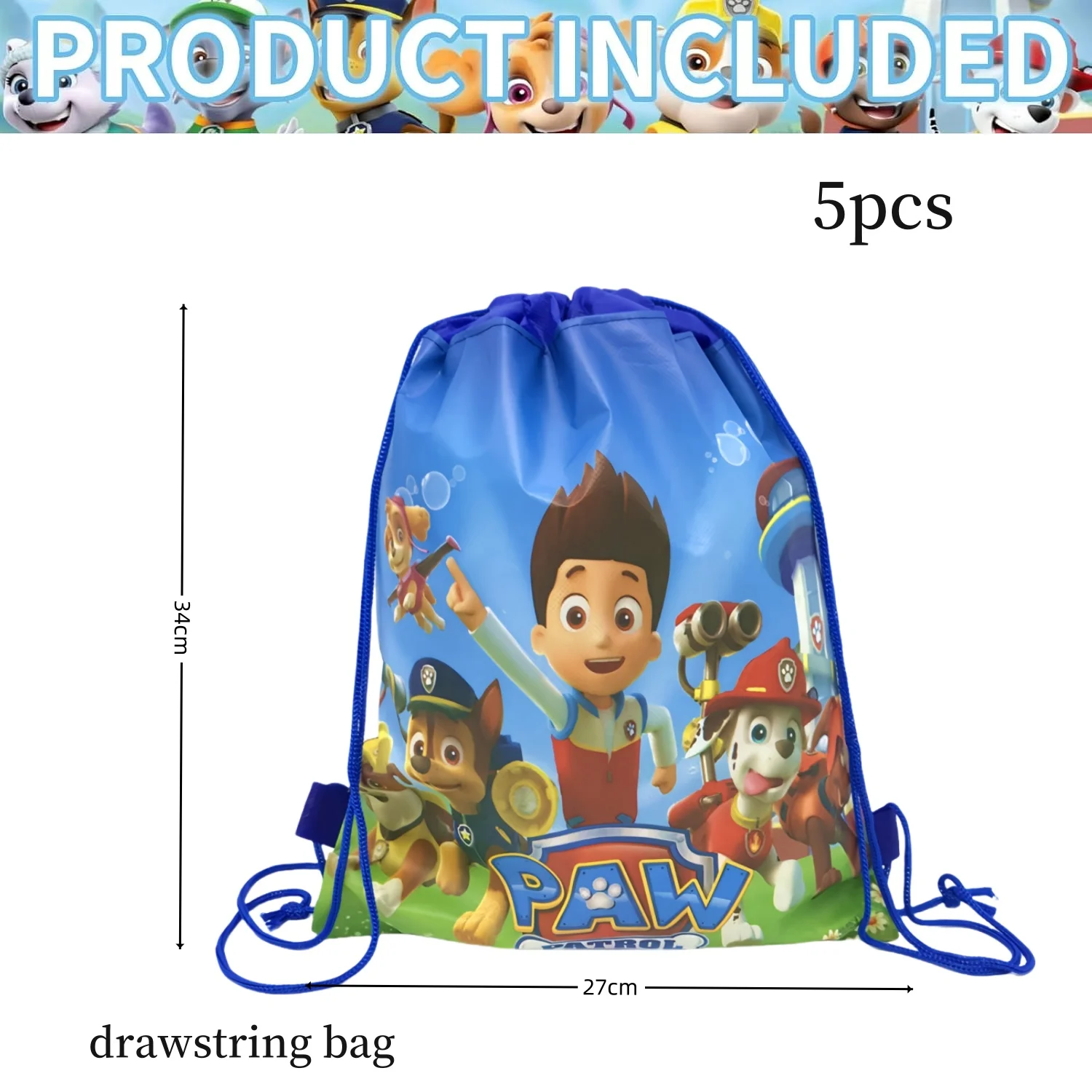 drawstring bag-5pcs