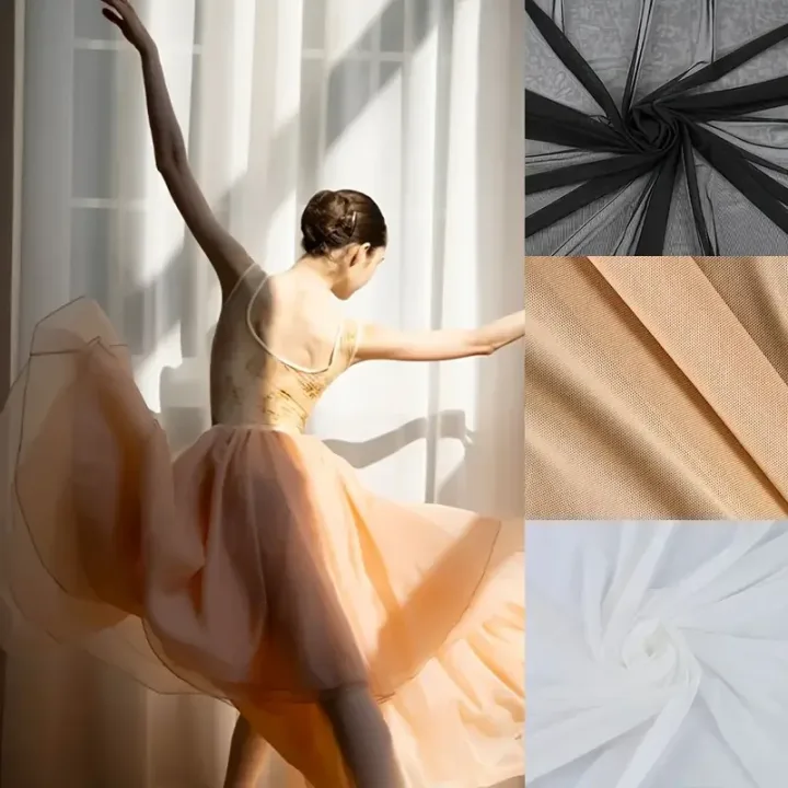 Tulle Fabric DIY Decor Wedding Accessorie XMS Party Event  Sheer Mesh Fabric  Elegant Material Table Runner Chair Bows Backdrop