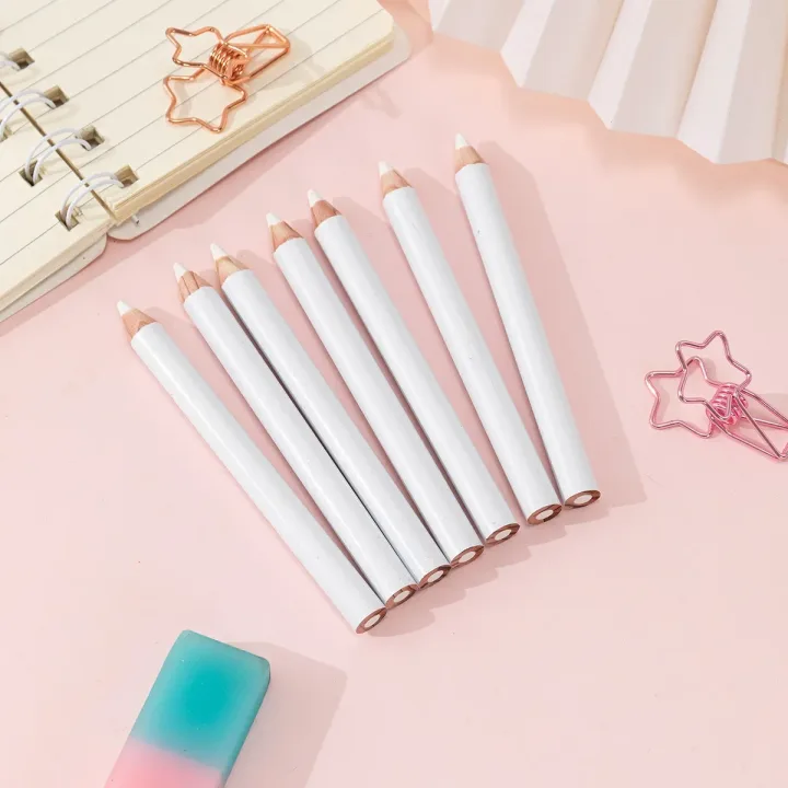6pcs White Tailor Pen Fashion Dress Marker Sewing Tools Chalk Cut-free Tailor Garment Pencil Sewing Accessories Fabric Pencils
