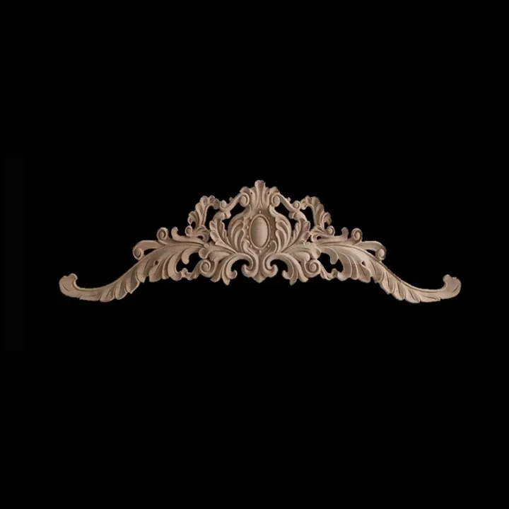 Apliques Pared Acento Calcomanías Decorativas  Tallado En Para Muebles Esquina Onlay Decoración Del Hogar Calcomanía Floral