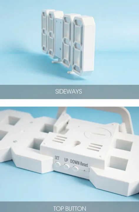 Digital Desktop Clock Wall-mounted Decorative Electronic Desk Clock With Adjustable Luminous Mode Digital Alarm Clocks Table Led