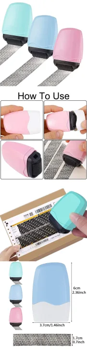Identity Protection Roller Stamp Identity Theft Protection Roller Stamp For ID Blockout Privacy Confidential and Address Blocker
