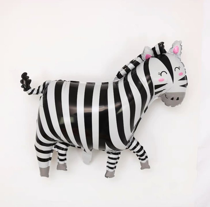 New Cartoon Animal Theme Foil Balloon Jungle Safari Forest Lion Rabbit Kids Birthday Decoration Supplies Elephant Giraffe Baloon