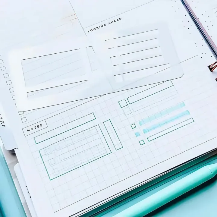 3Pcs Handmade Flexible Record Template Reusable Stencils Drafting Tools For Journaling Checklists Boxes Lines & Daily Planning