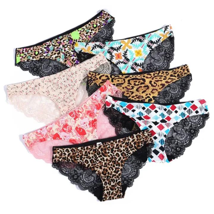 Lace Women's Panties Sexy Female Underwear Seamless Ladies Briefs Low-rise Lingerie Soild Panty Girls Briefs Tangas Slip Femme