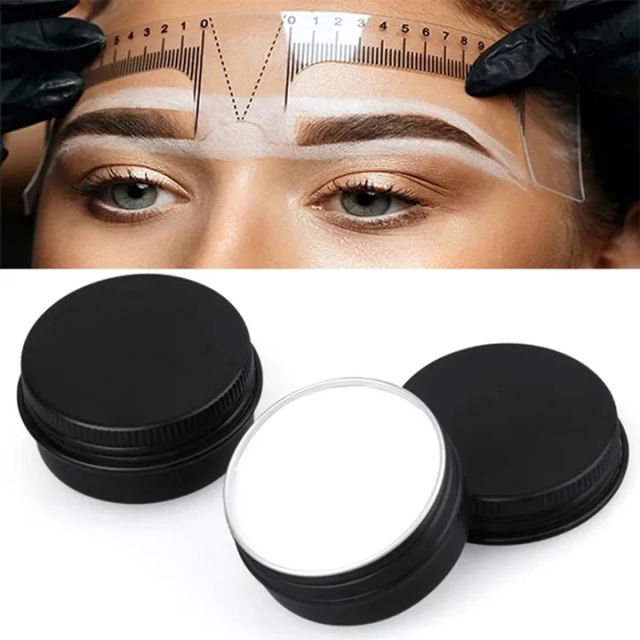20g Microblading Eyebrow Marker Pen White Tattoo Brow Paste Eyebrow Permanent Makeup Mapping Paste Brow Lip Shape Position Tool