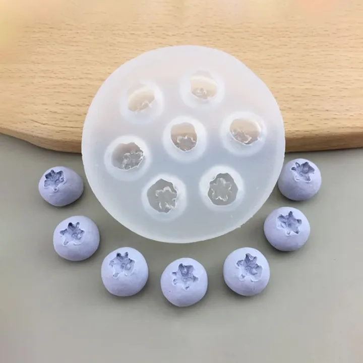 1Pc Blueberry Raspberry Candle Mold Simulation Fruit Fondant Silicone Mould DIY Chocolate Cookie Baking Mold Cake Decor Supplies