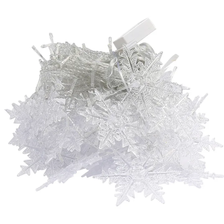 Christmas Decor Snowflake Window Curtain Garlands Led Icicle Fairy Lights  Outdoor Garland for Home Party Garden New Year Decor