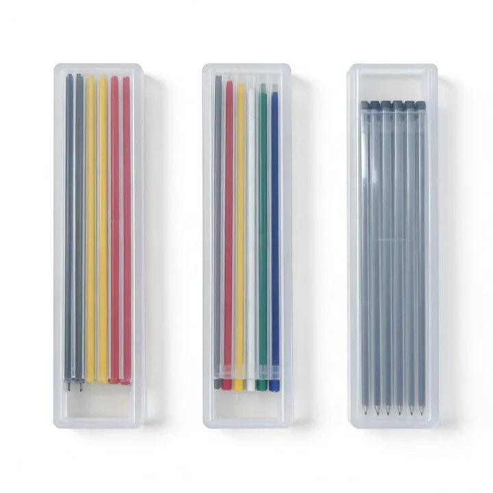 Woodworking Pencil Card and Refill Deep Hole Marking and Drawing with 2.8mm Reliable and Durable Lead for Carpenters Engineering