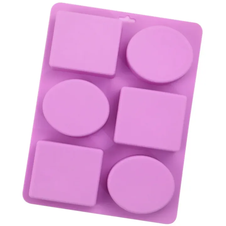 Round and Square Leaf Silicone Soap Mold Handmade Soap Making Supplies Diy Plaster Resin Candle Material Kit Cake Baking Tools