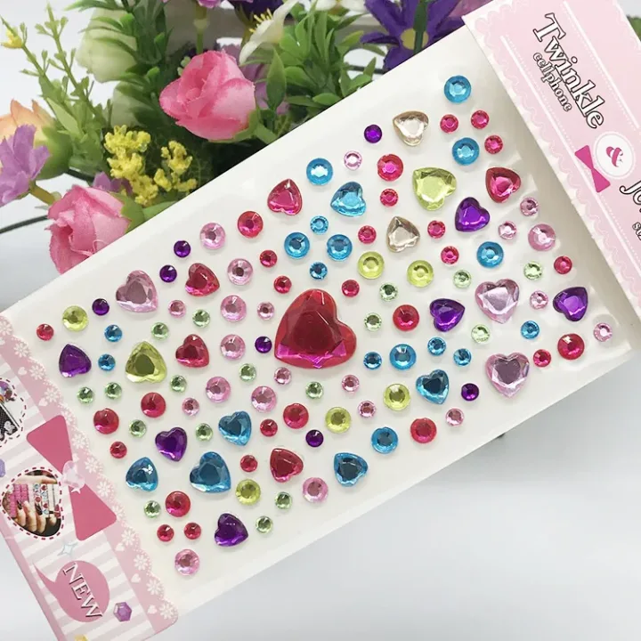 New Stickers On The Face Rhinestone Makeup Bright Face Art Sticker Children's Temporary Tattoo Rhinestone For Strasse Makeup