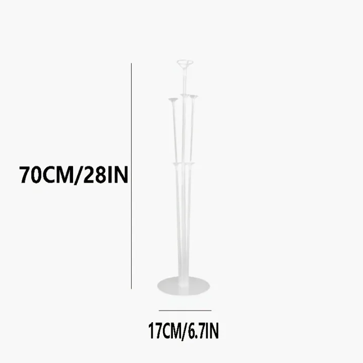 1 set of 70cm 7 head table floating party decoration essential tabletop central decoration balloon rack