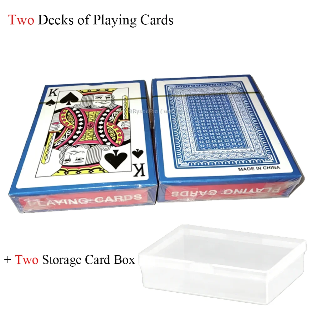 2 Blue Decks and Box