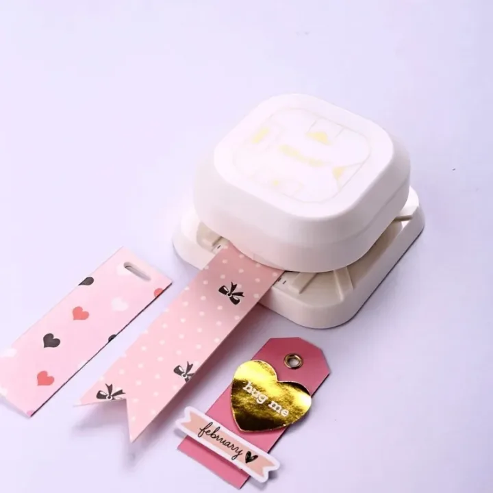 4 in 1 Tag Punch Corner Rounder Cutter Paper Label Punch for Scrapbooking Card for DIY Paper Card Photo Card Making Supplies