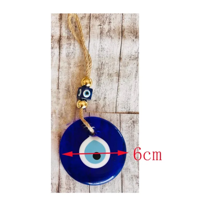 Evil Eye Wall Hanging Glass Blue Eye Wall Charm Home Decor Home Gift Idea House Protection Turkish Evil Eye Gift Wall Decoration