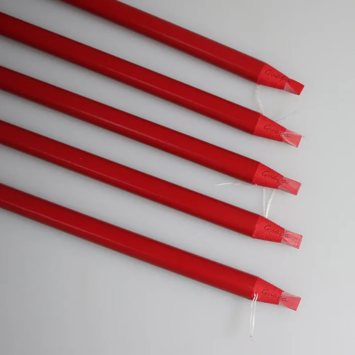 2PCS Professional Microblading Brow Mark Pencil Permanent Red Lip Contour Pen Tattoo Waterproof Art Tint Makeup Eyebrow Pen