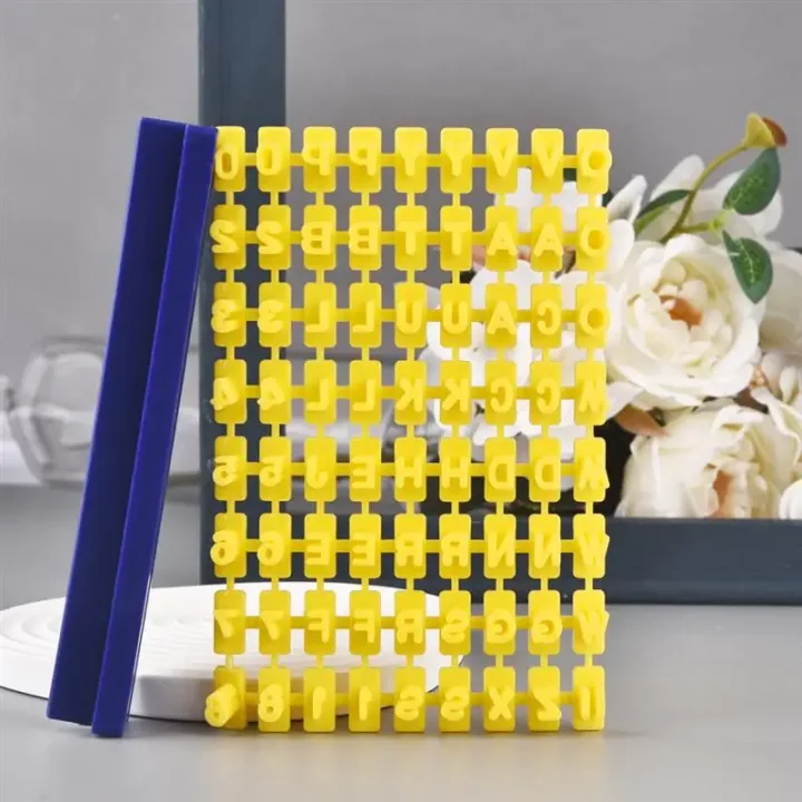 Ceramic Art Alphanumeric Letters Clay Stamp Impress Embosser Set Print Name Ceramic Pottery DIY Embossing Die Seals Tools