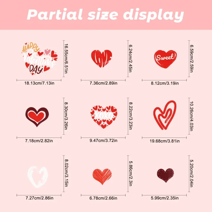 6 Sheets of Valentine'S Day Window Decorations, , Double-Sided Window Decals Perfect for Valentine'S Day And Wedding Decor