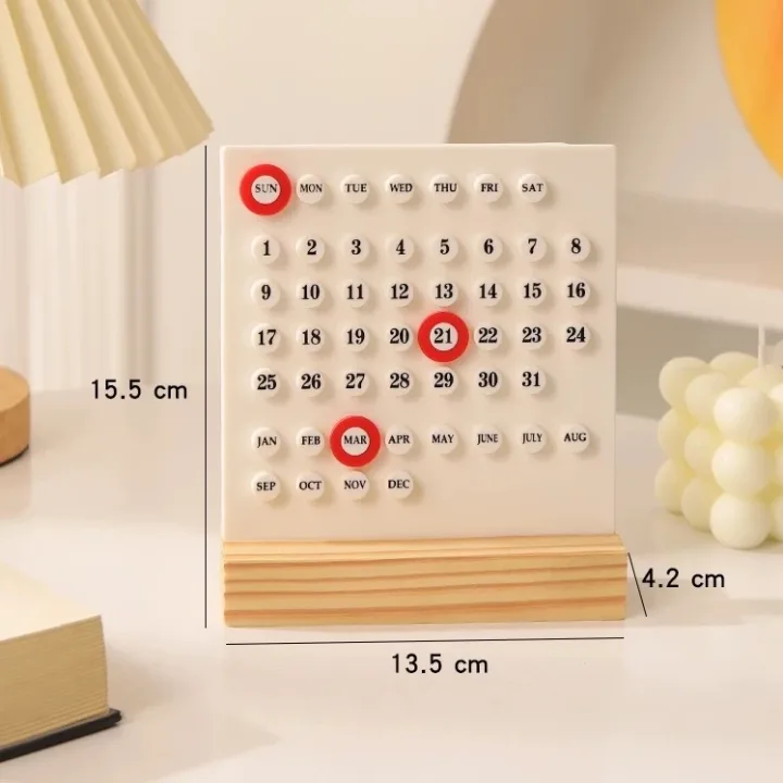Calendar Mini DIY Desktop Calendar, Office Desktop Decoration, Holiday Decoration Calendar