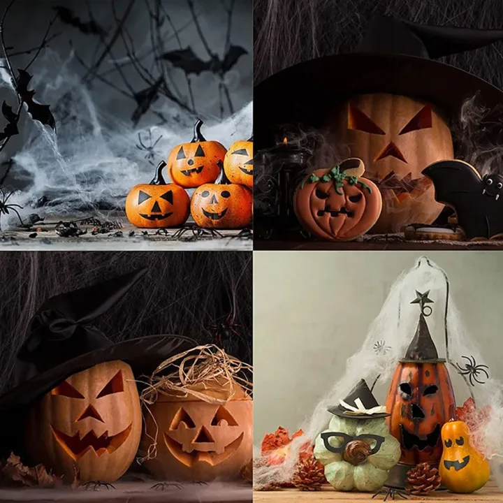 Halloween Decoration Spider Web,Artificial Spider Web,Stretchy Cobweb With Spider,Horror Gothic Haunted House Home Decor