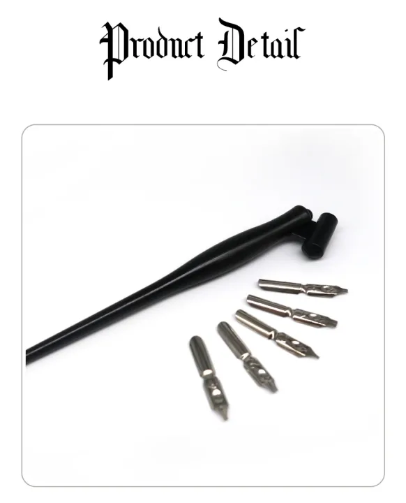 New Arrival Dip Pen Manga Calligraphy Dip Pen Holder+6 Nibs for Lettering Sketching Drawing Kit Fountain Pen Stationery Supplies
