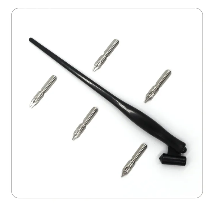 New Arrival Dip Pen Manga Calligraphy Dip Pen Holder+6 Nibs for Lettering Sketching Drawing Kit Fountain Pen Stationery Supplies