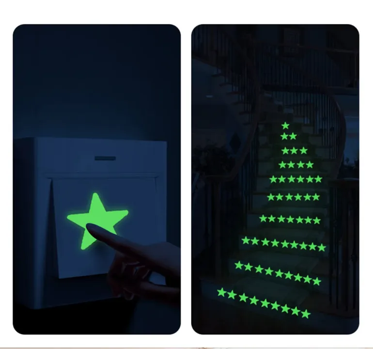 Luminous Wall Stickers for Kids Rooms Dots Stars Ceiling Wall Decals Glowing Stickers Wall Decals Glow In The Dark Home Decor