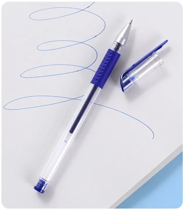 3 Gel Pens + 20 Refills Set 0.5mm Black Blue Red Ink Journal Writing School Supplies Stationery