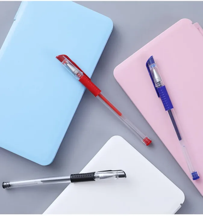 3 Gel Pens + 20 Refills Set 0.5mm Black Blue Red Ink Journal Writing School Supplies Stationery