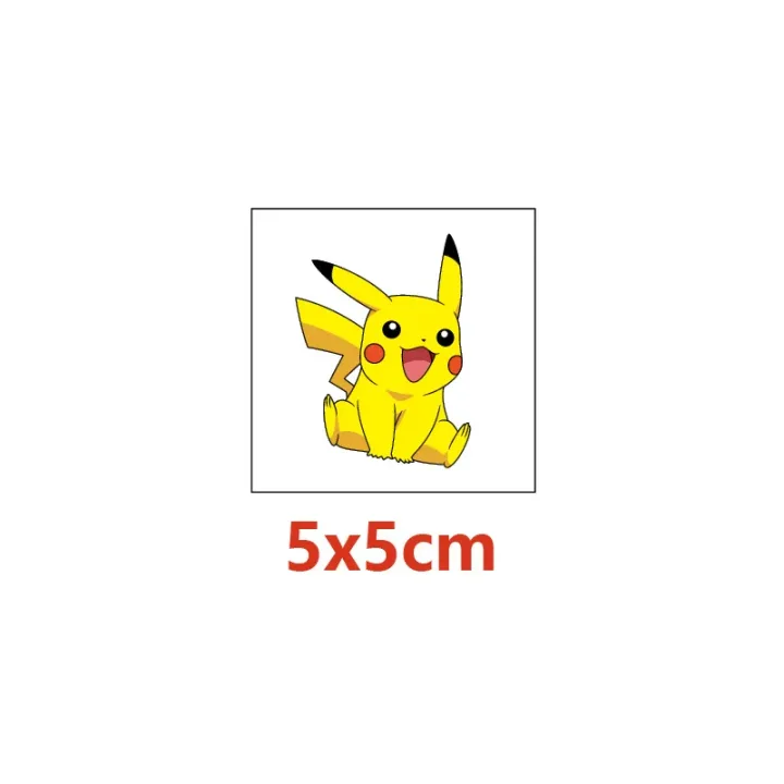 20Pcs/set Pokemon Pikachu Tattoo Stickers Cartoon Body Face Temporary Tattoos Art For Birthday Party Gift Sticker