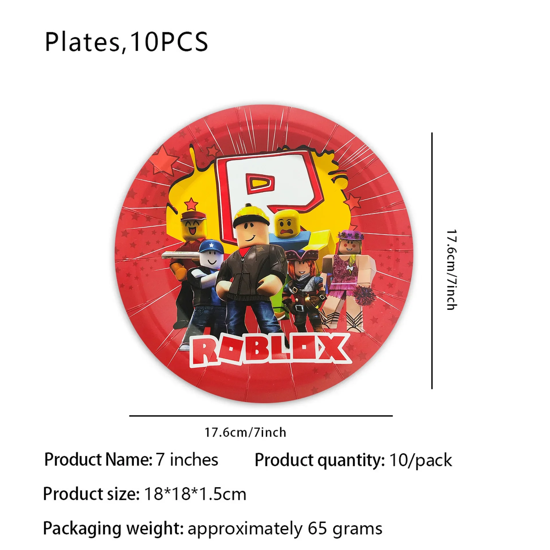 7inch plate-10pcs