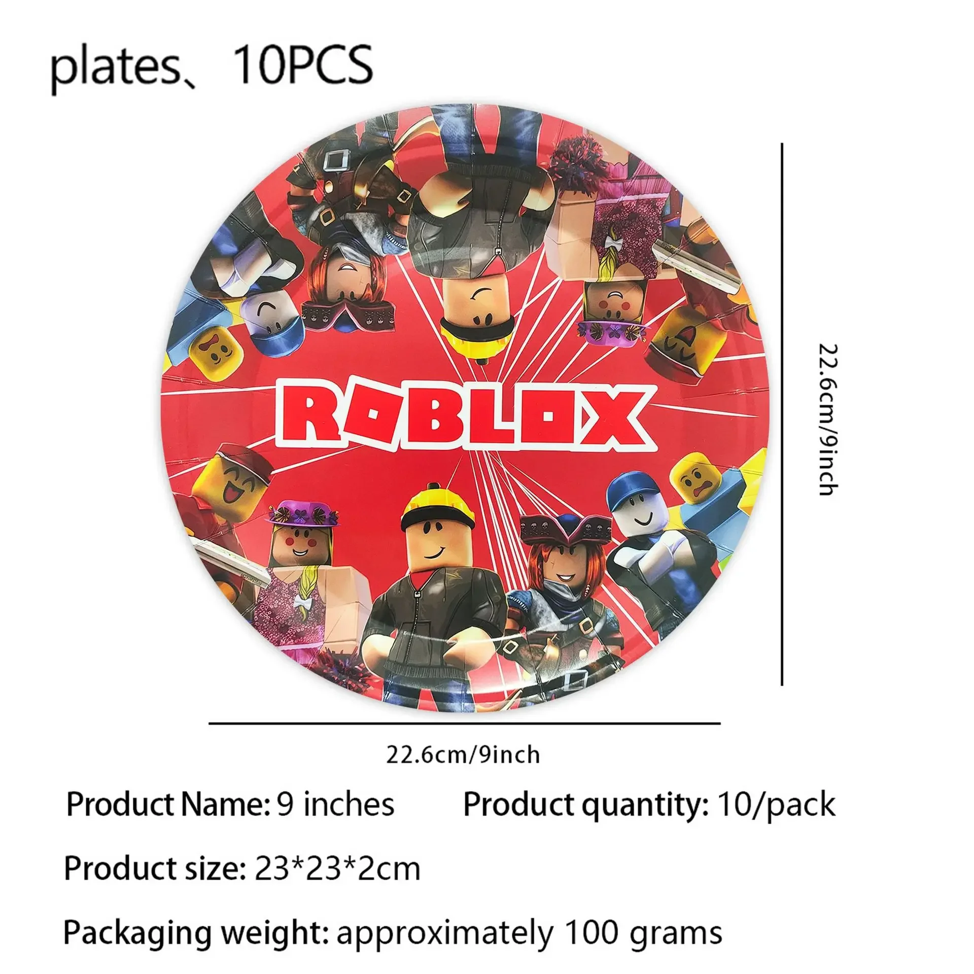 9inch plate-10pcs