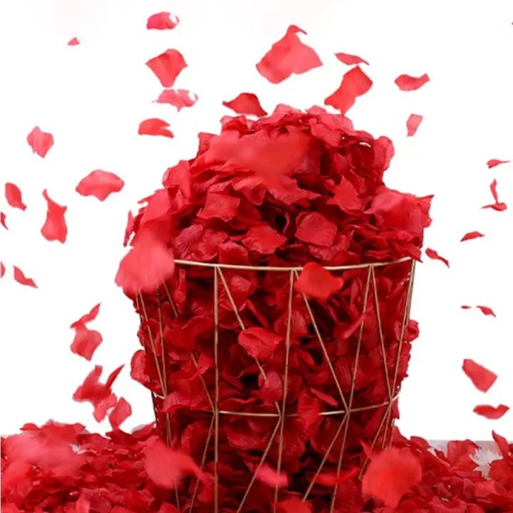 2000 Pieces of Silk Cloth with Simulated Petals, Rose Petals, Wedding Room Decoration, and Wedding Supplies